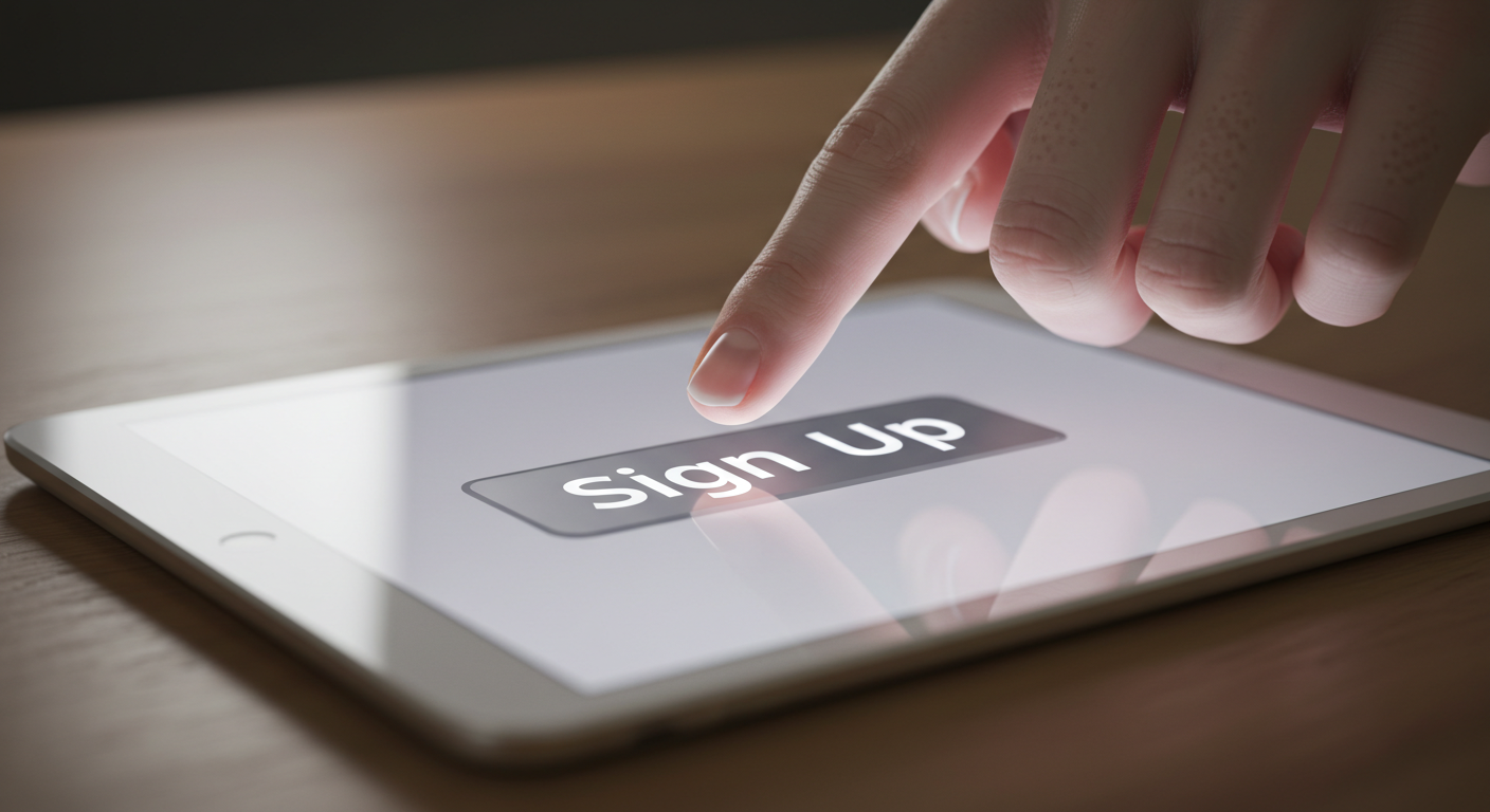 Click Sign Up