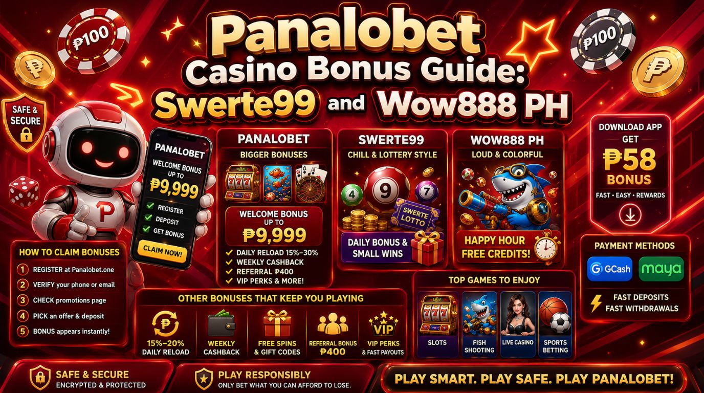 Panalobet Casino Bonus Guide Swerte99 and Wow888 PH