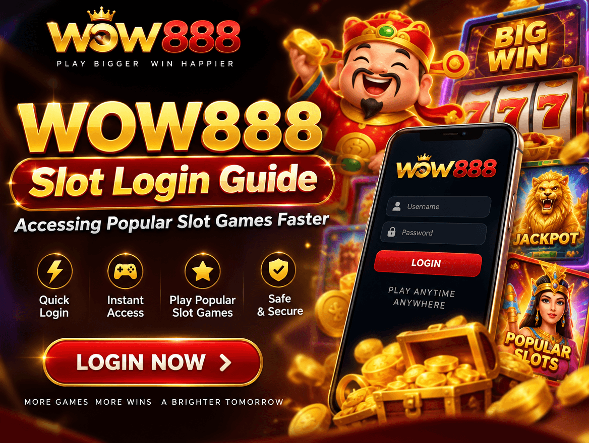 WOW888 Slot Login Guide: Accessing Popular Slot Games Faster